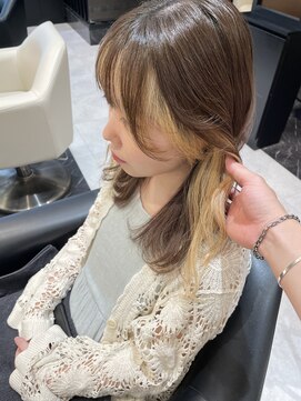 シファー(～Cifer) 前髪インナーホワイトベージュフェイスフレーミングお客様ヘア☆