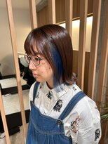 ニカ 溝の口(NICA)&nbsp;インナーブルーカラー×王道外ハネボブ＊【NICA 溝の口店】