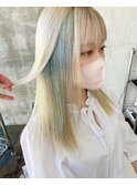 ハイトーンインナーカラー高知美容院10代20代