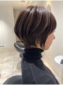 30代40代50代◎絶壁解消/白髪ぼかし/大人ショートボブ【Nyne】