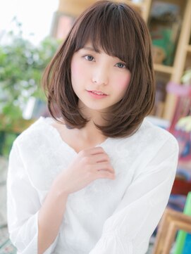 カバーヘア ブリス 戸田公園西口店(COVER HAIR bliss) 斜めバング黒髪ナチュラルモードミニボブc5戸田公園20代30代40代