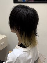 ラビス クローバー(Lovis clover)&nbsp;黄色インナーカラーウルフカット♪あゆむ