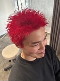 スパイキーショートベリーショートラルフカールフェードカット