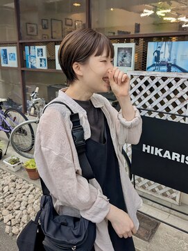 ヒカリス 東三国(HIKARIS) 笑顔溢れる/耳掛けショート/イノアカラー