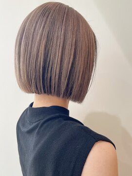 スノッブアーティ(SNOB ARTY) ボブブリーチダブルカラーセクションカラーペールベージュ