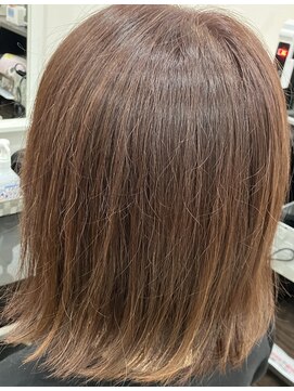 ビーズカラーイオン 酒田南店 白髪も明るめカラーでおしゃれに♪オリエンタルピンク8トーン/9