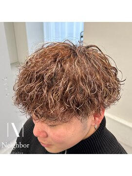 ネイバー 立川(Neighbor) 周りと差がつく!茶髪メッシュパーマ!