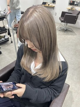 リグ 横浜(Lig.) ミルクティーグレージュカラーくすみベージュケアブリーチ