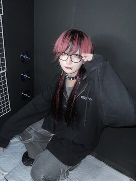 エルシャドール(EL-SHADDOLL) シールエクステロングウルフ／赤／red／メンズスタイル／地雷系