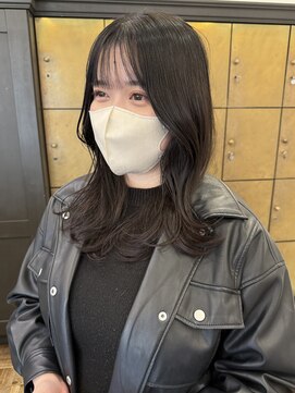 ヘアー アイス ルーチェ(HAIR ICI LUCE) レイヤーカット／顔周りレイヤー／ココアブラウン/大野