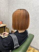 ラリス(Ralis)&nbsp;切りっぱなしボブ／オレンジブラウン
