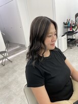 ブラウン(Brown)&nbsp;ハイライトカラー/白髪ぼかし/イメチェン/美髪/藤沢美容室