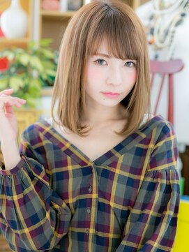 カバーヘアアンドスパ ブリス 浦和(COVER HAIR&SPA bliss) 内巻きワンカール外国人風小顔インナーカラーc6浦和20代30代40代