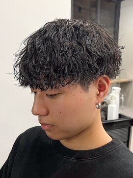 エルマーク 渋谷(L-MARK) マッシュスパイラルパーマツイストスパイラル波巻きメンズ