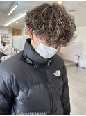 波巻きスパイラルパーマメンズマッシュツイストスパイラルパーマ