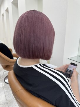ヘア ポジション HAIR Position 能代北店 ブリーチありピンクラベンダー
