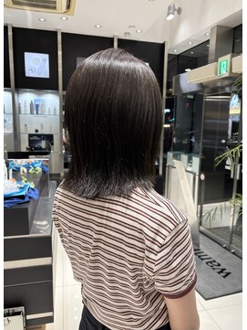 エアー 銀座タワー(AIR) くびれヘア/オリーブグレージュ