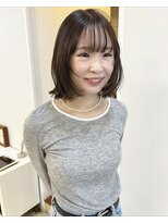 キアラ(Kchiara)&nbsp;ラベンダーベージュボブレイヤー福岡天神美容室