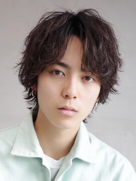 フィフス トウキョウ (fifth TOKYO) 渋谷波巻きツイストパーマメンズパーマセンターパートウルフヘア