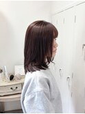 ナチュラル外ハネのレイヤーミディ
