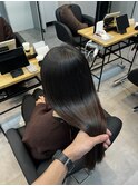 暗髪ロング/髪質改善/武蔵小杉/うる艶/縮毛矯正/新丸子