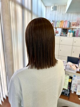 セットアップ 岡山北長瀬店(SET-UP) 切りっぱなし/ミディボブオリーブグレー