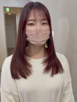 ロア 四条河原町店(LoRE) 《LoRE》レイヤーカット/ピンクラベンダー/暖色カラー/髪質改善