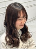 ナチュラルブラウン波巻き