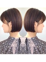 ヨムニノクチ(YOMUニノ口)&nbsp;【橿原/大和八木】大人艶髪ミニボブ/ウォームベージュ/耳掛け