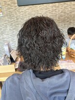 リシェール 北越谷店(RICHAIR) MEN’S/リバースセンターパート/ニュアンスパーマ/北越谷