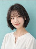 レイヤーボブ髪型20代30代40代前髪あり前髪なし面長丸顔越谷 
