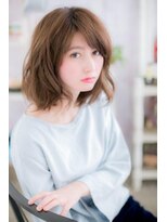 ミック ヘアアンドビューティー 大山店(miq  Hair&Beauty) 洗いっぱなしみたいな**束感ミディ**