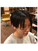 黒髪センターパート!