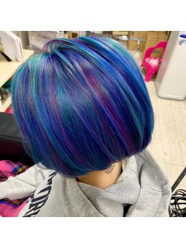 マーメイドヘアー(mermaid hair) ユニコーンカラー