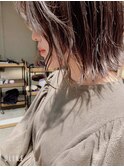 ラベンダーグレージュ×外ハネ