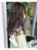 ロングヘア/ハイライト/グレーベージュ