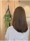 大人かわいいレイヤースタイル☆透明感シアーアッシュブラウン