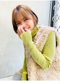 【恵比寿ro-ro】ベージュ×ボブスタイル