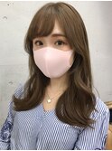 メルティカラーアッシュベージュ☆韓国風巻き髪くびれヘア