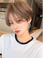 ロンド クラン 岡崎(Lond Clan)&nbsp;透明感あふれるジアベージュでマッシュショート