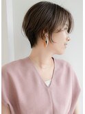 大人ショートボブ×ダークグレージュ