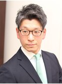 40代50代ヘアスタイル/白髪/ビジネスヘアスタイル/ビジネス髪型
