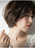 黒髪グレージュアッシュマッシュパーマ203r北浦和30代40代50代