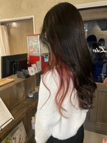 ヘアメイク リヴ(Hair Make Liv) インナーカラー［カシスピンク］