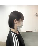 【Three萩原/大分/miya】切りっぱなしボブ