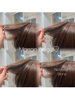 バサ 江古田店(BASSA)&nbsp;【ブリーチなしで垢抜けカラー】マロンベージュ♪akino