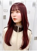 Say.黒髪ボブルフネビージュ小顔ワンレンワインレッドロング原宿