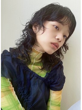 サンクス イース(SANKS . iisuu) ウルフパーマ×ミディアム