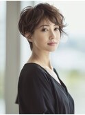 ★暗めカラーグランマッシュフェイスフレーミングデザインカラー