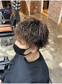メンズツーブロックメンズパーマフェードカットスパイラルパーマ